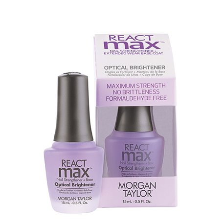 React max optical brightener nail strengthener + Extended wear base coat